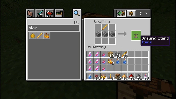 How can I create a Strength potion in Minecraft?